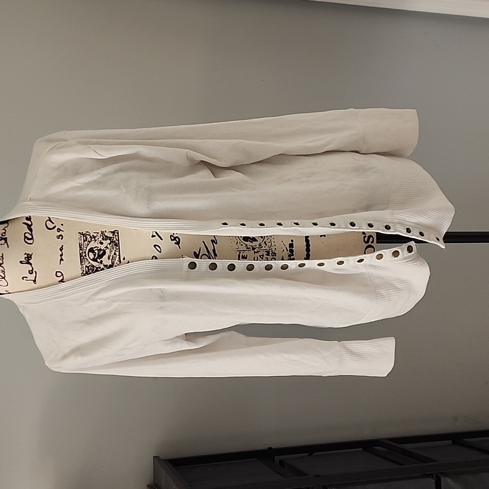 Zenana white cardigan